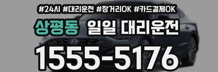 상평동 일일 대리운전