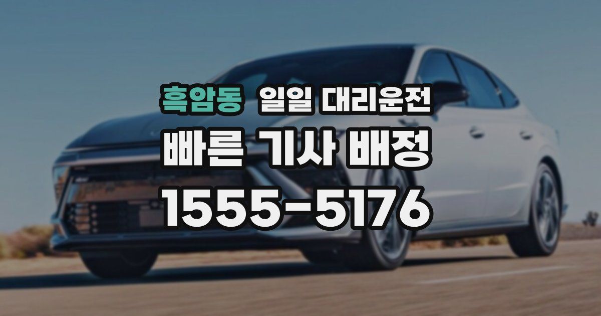 흑암동 일일 대리운전