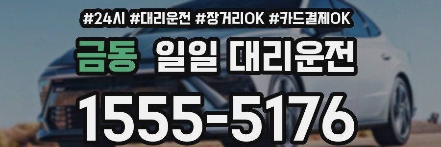 금동 일일 대리운전