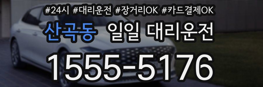 산곡동 일일 대리운전