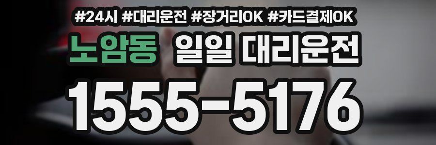 노암동 일일 대리운전