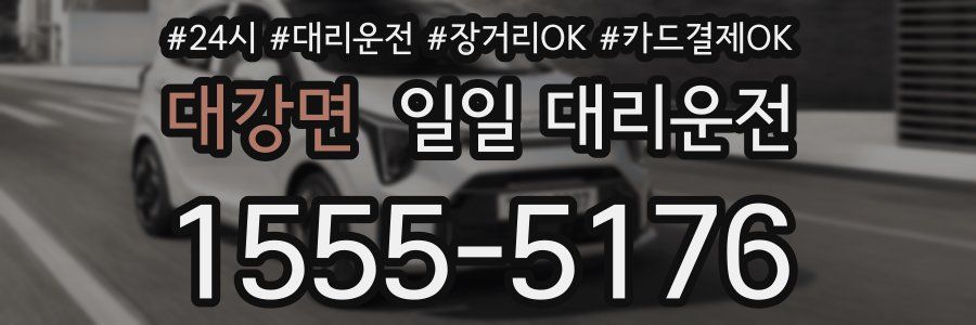 대강면 일일 대리운전