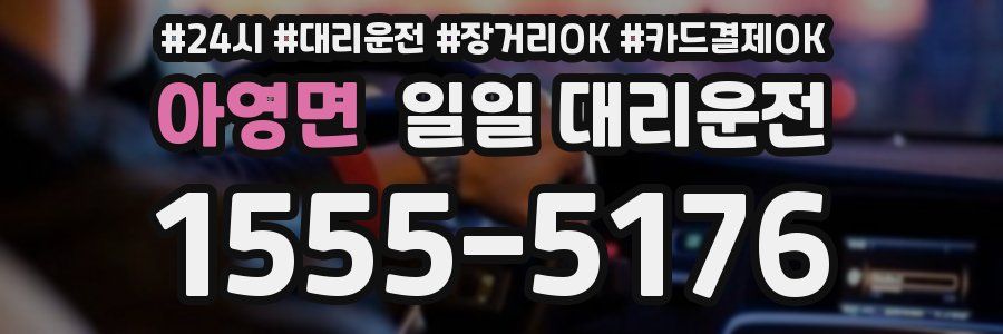 아영면 일일 대리운전
