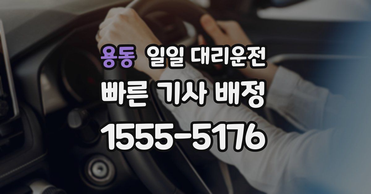 용동 일일 대리운전