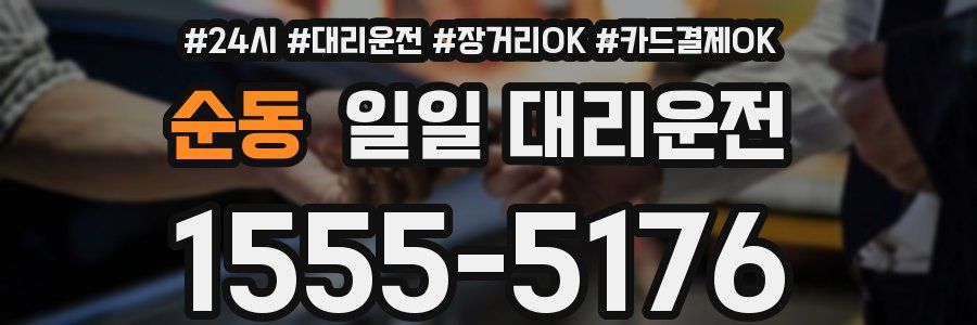 순동 일일 대리운전
