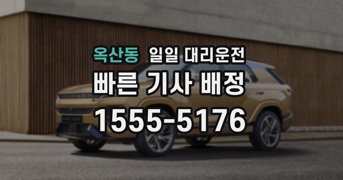 옥산동 일일 대리운전