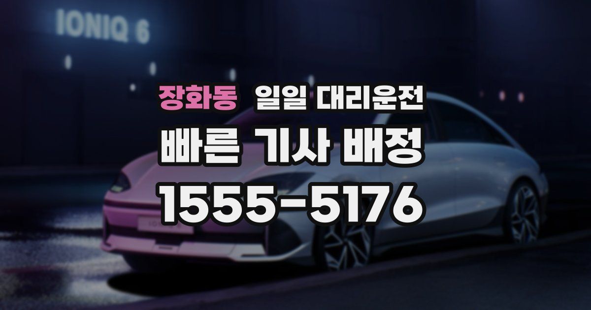 장화동 일일 대리운전