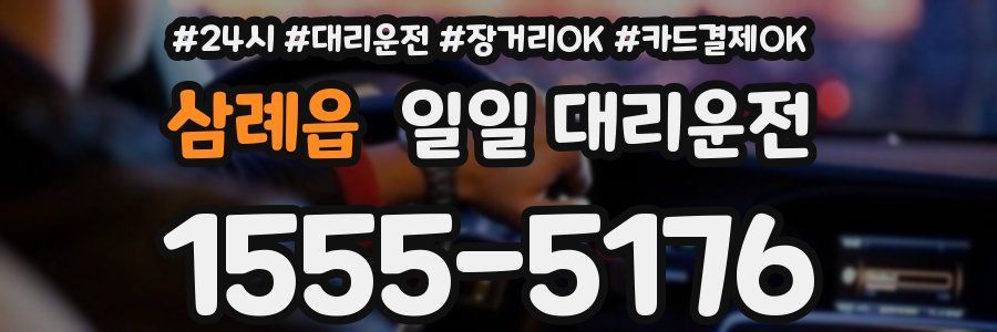 삼례읍 일일 대리운전