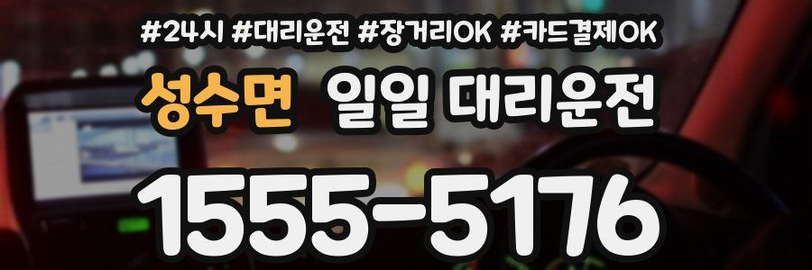 성수면 일일 대리운전