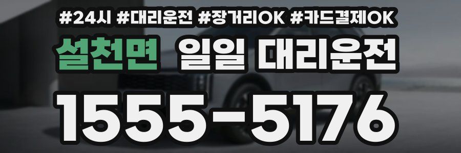 설천면 일일 대리운전