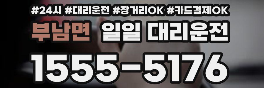 부남면 일일 대리운전