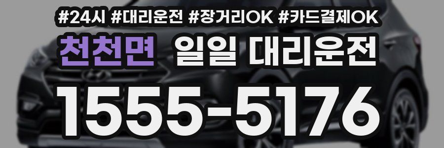 천천면 일일 대리운전