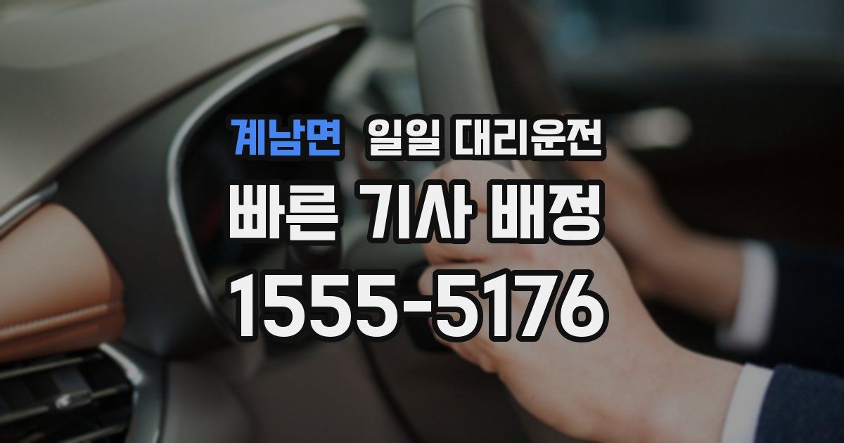 계남면 일일 대리운전