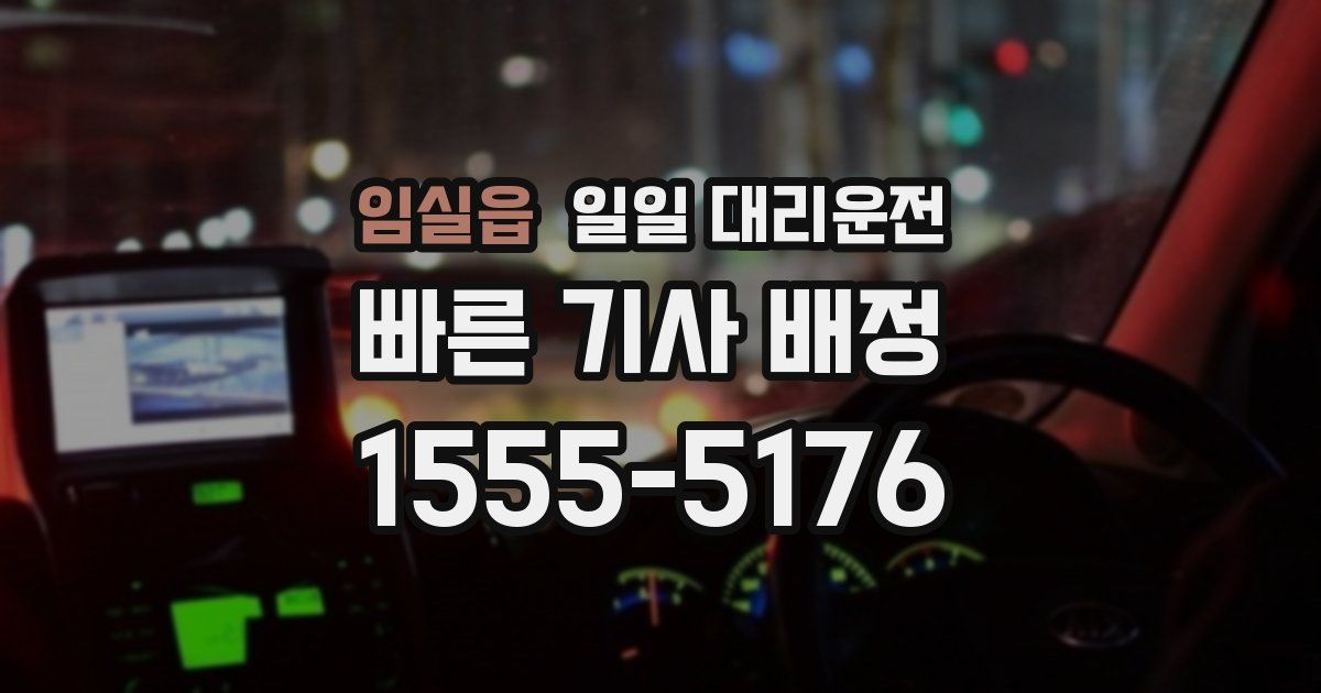 임실읍 일일 대리운전