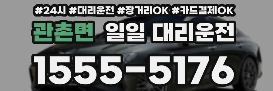 관촌면 일일 대리운전
