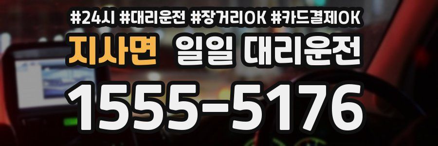 지사면 일일 대리운전