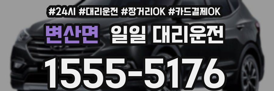 변산면 일일 대리운전