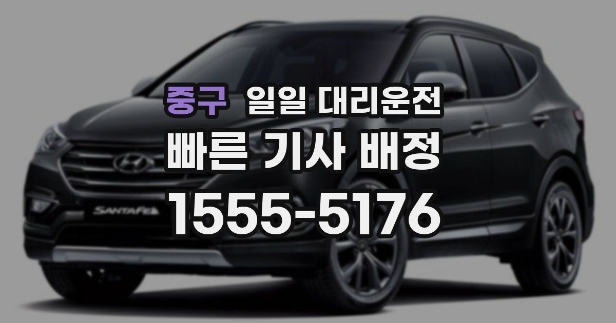 중구 일일 대리운전