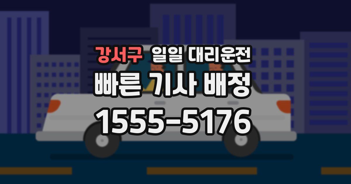강서구 일일 대리운전