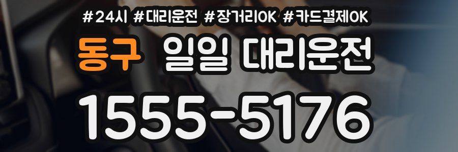 동구 일일 대리운전