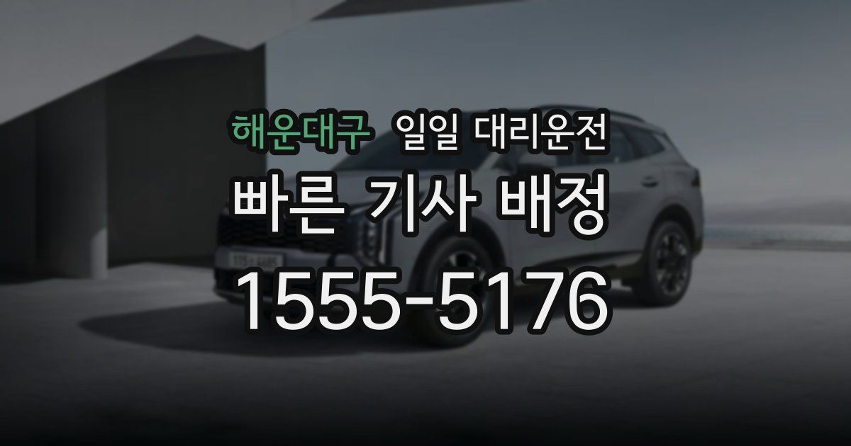 해운대구 일일 대리운전