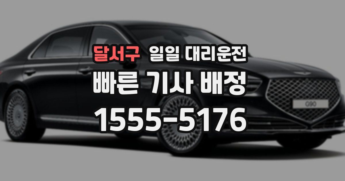 달서구 일일 대리운전