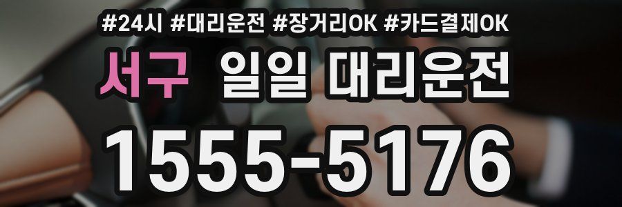 서구 일일 대리운전