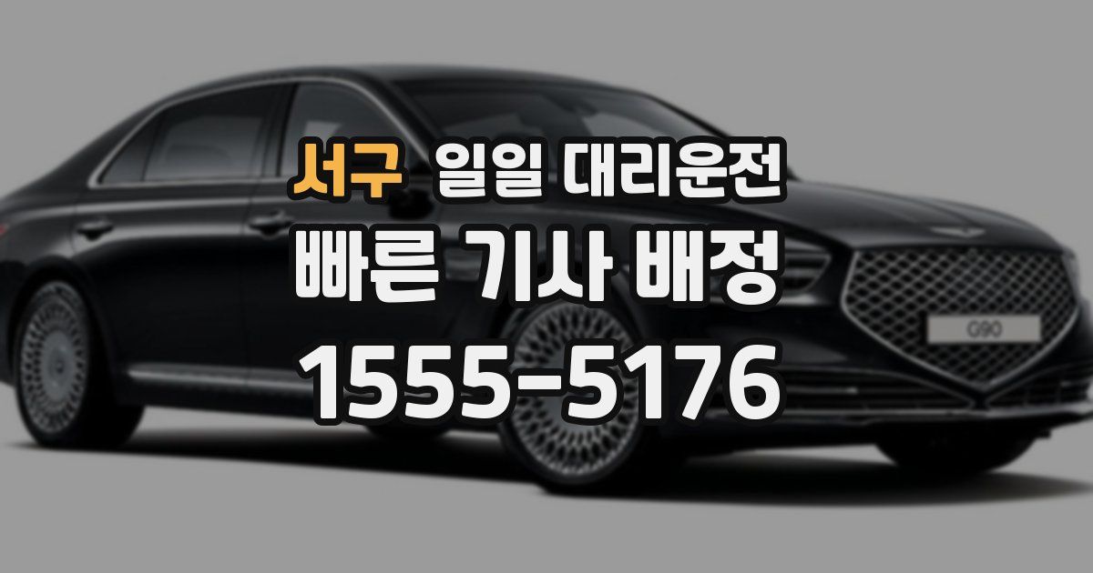 서구 일일 대리운전