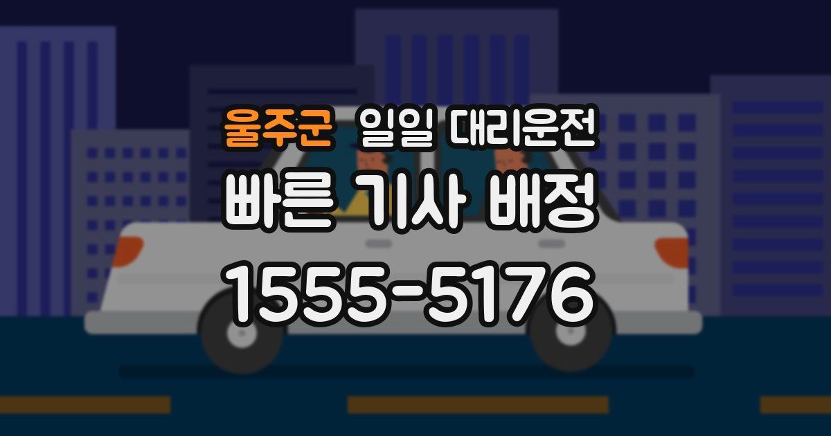 울주군 일일 대리운전