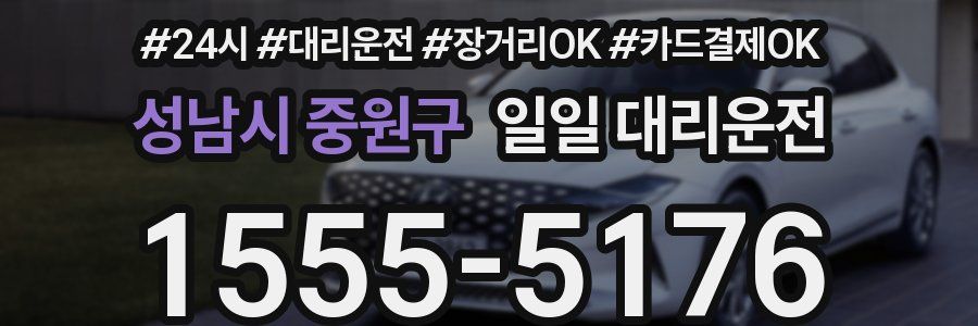 성남시 중원구 일일 대리운전