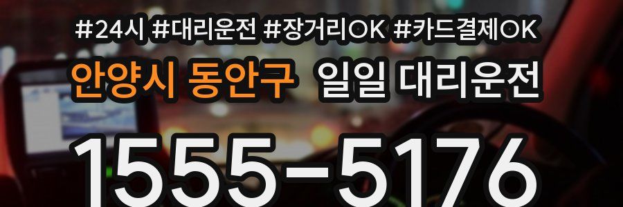 안양시 동안구 일일 대리운전
