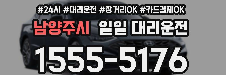 남양주시 일일 대리운전