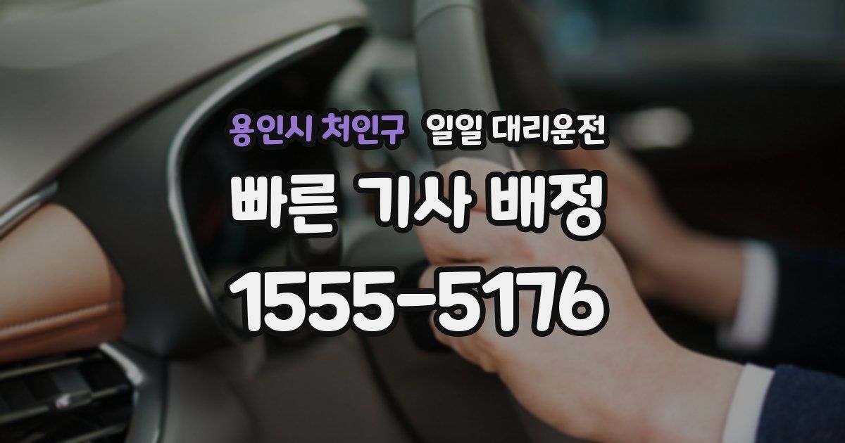 용인시 처인구 일일 대리운전