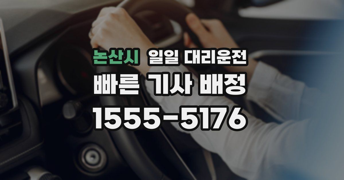 논산시 일일 대리운전