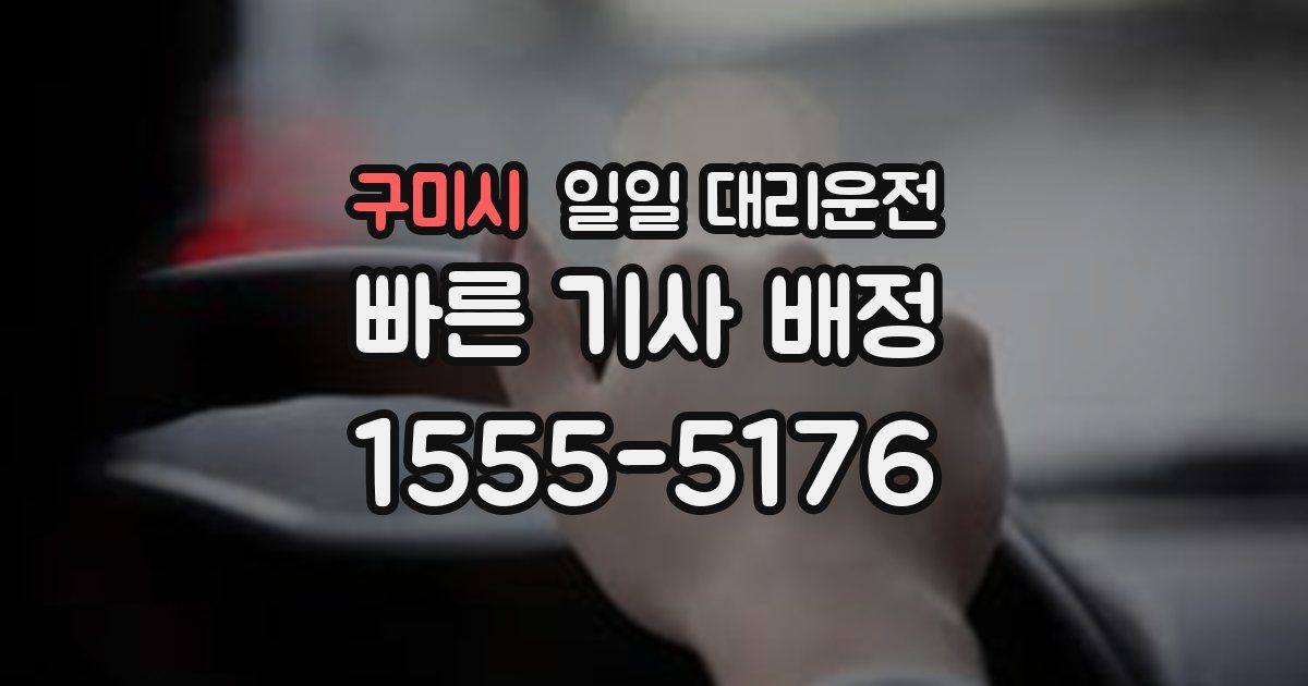 구미시 일일 대리운전