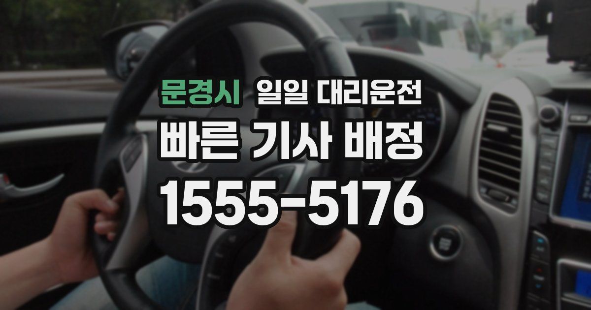 문경시 일일 대리운전