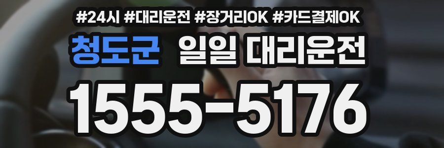 청도군 일일 대리운전