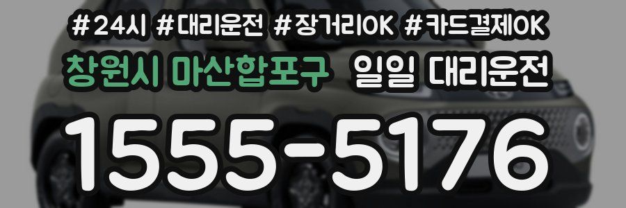 창원시 마산합포구 일일 대리운전