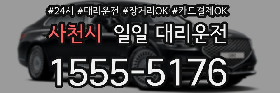 사천시 일일 대리운전