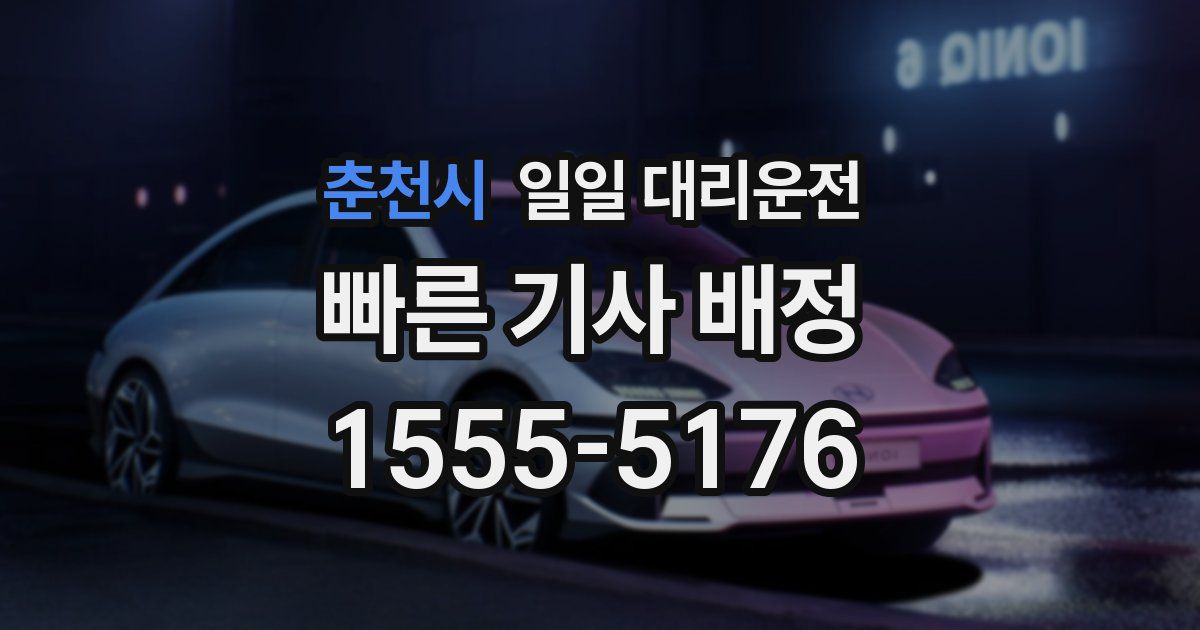 춘천시 일일 대리운전