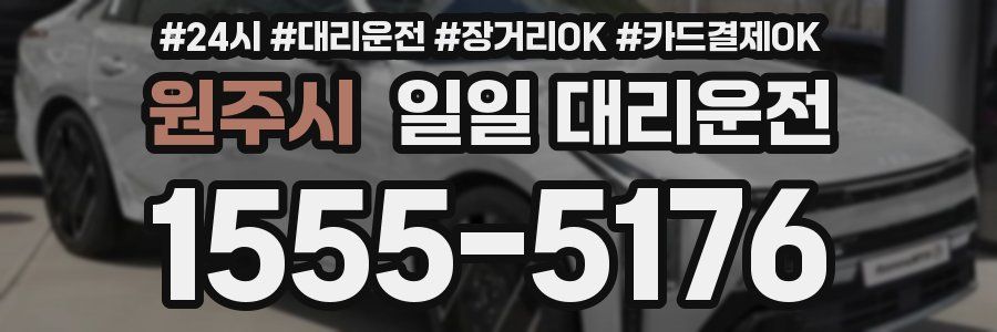 원주시 일일 대리운전