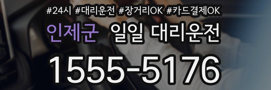 인제군 일일 대리운전