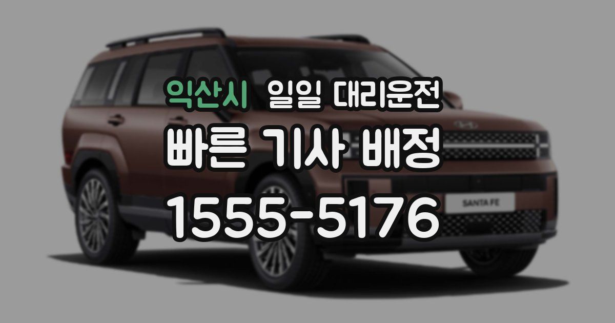 익산시 일일 대리운전