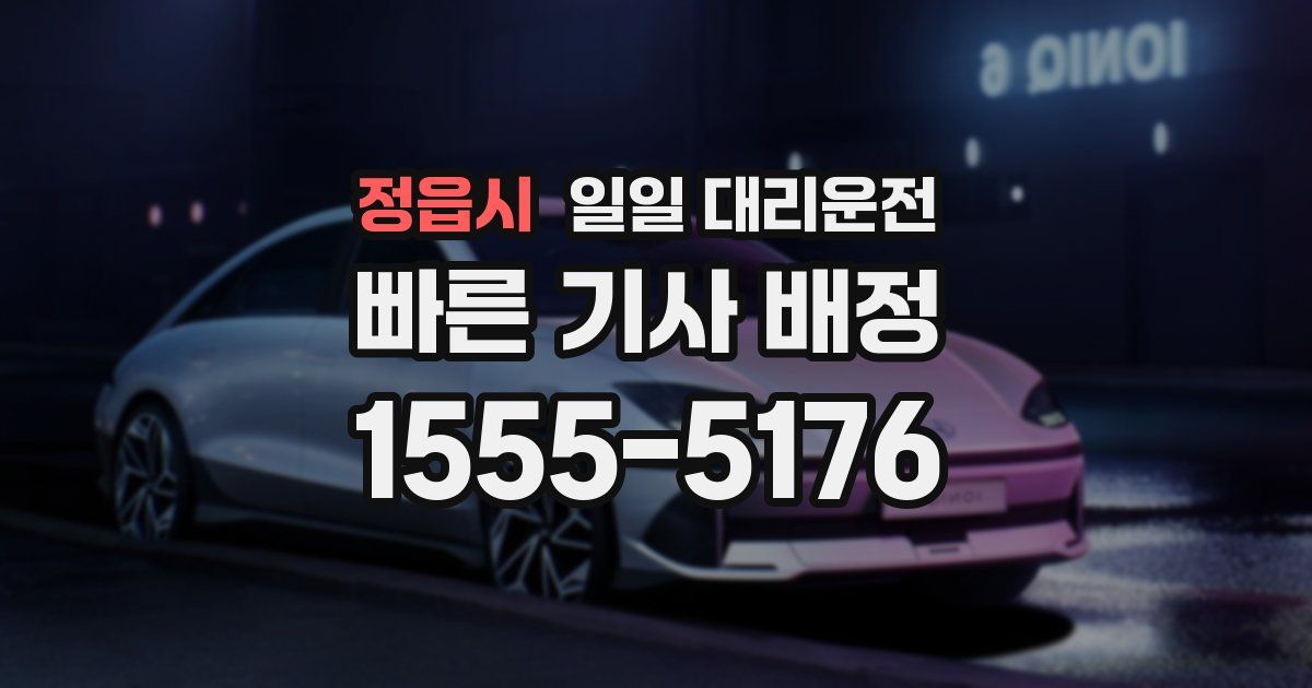 정읍시 일일 대리운전