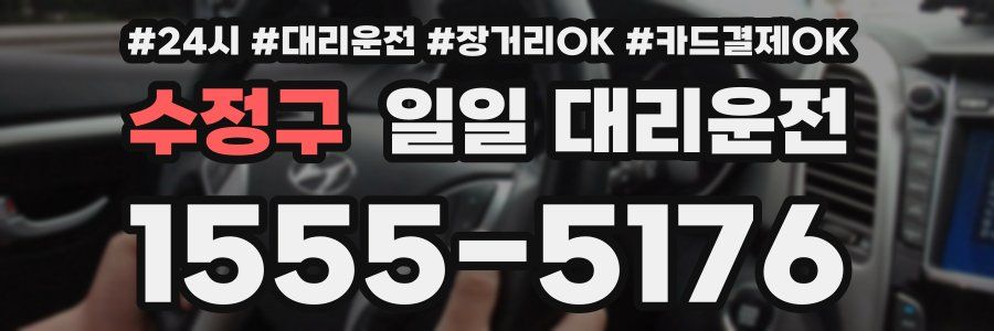 수정구 일일 대리운전