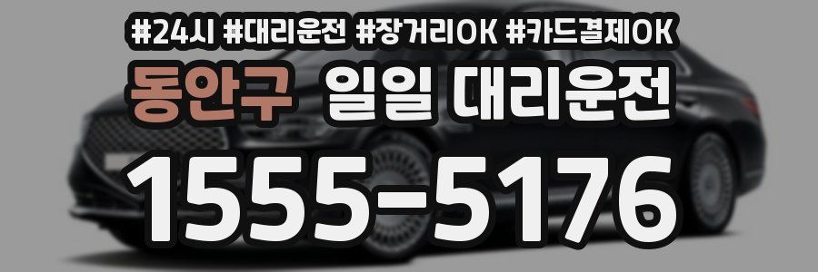 동안구 일일 대리운전