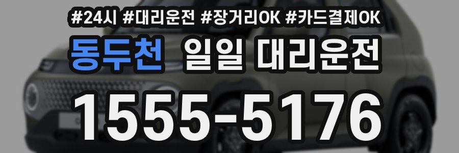 동두천 일일 대리운전