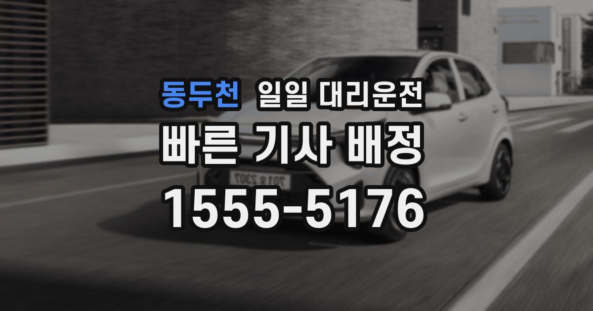 동두천 일일 대리운전