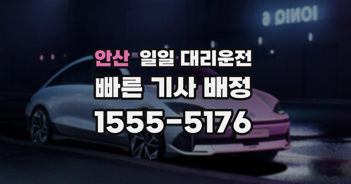 안산 일일 대리운전