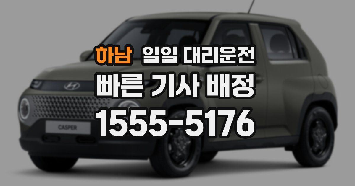 하남 일일 대리운전
